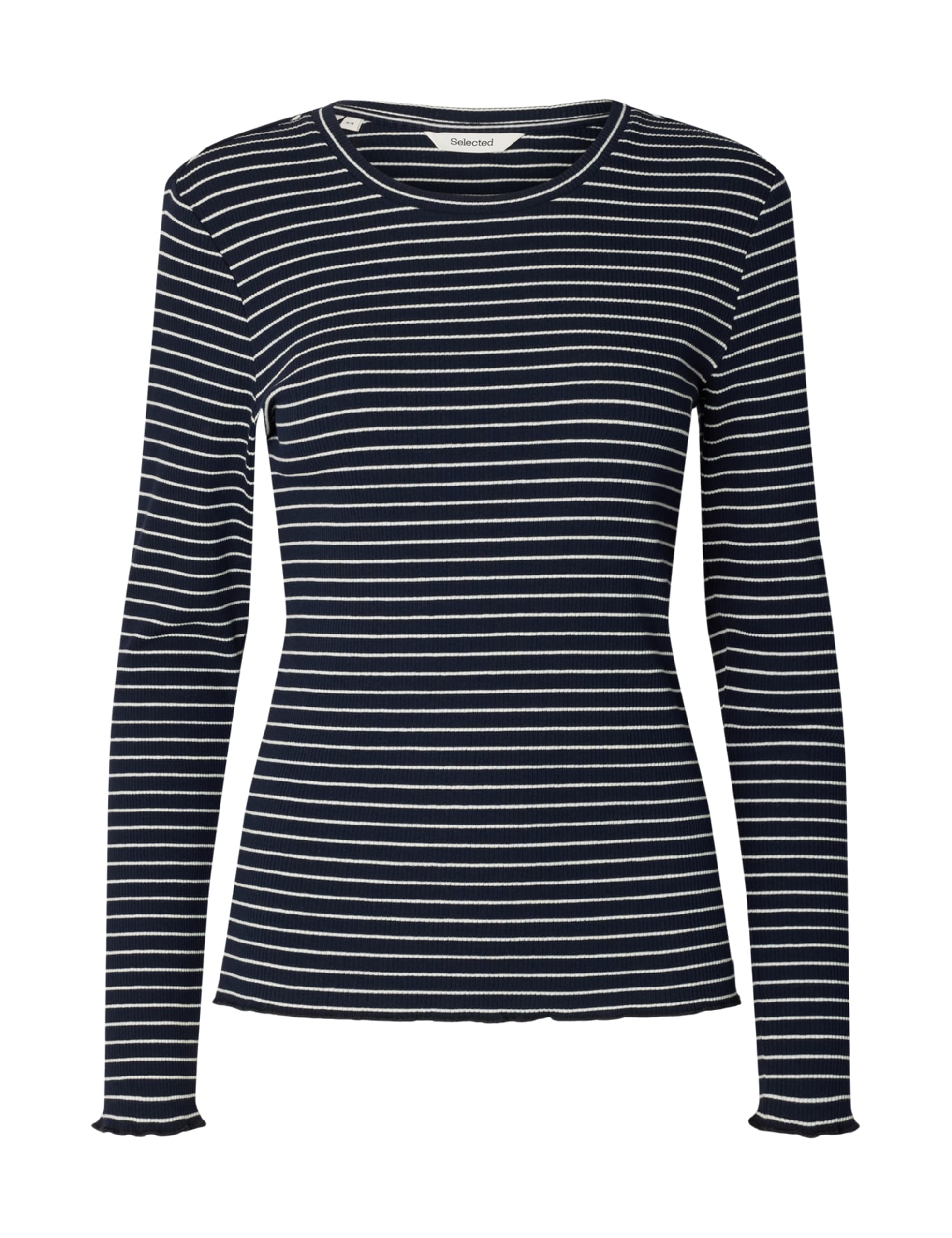 SELECTED FEMME Slfanna LS Crew Neck Tee STR Noos, Dark Sapphire, XXL