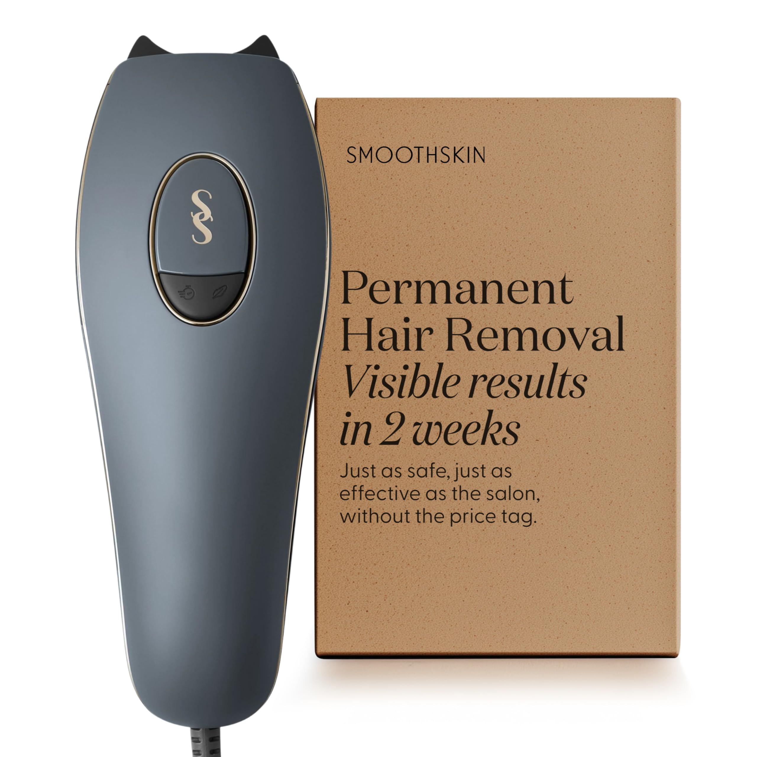 SmoothSkin Pure Adapt Gray IPL Hair Removal Device At-Home Laser Hair Removal for Women Men Visible Results in
