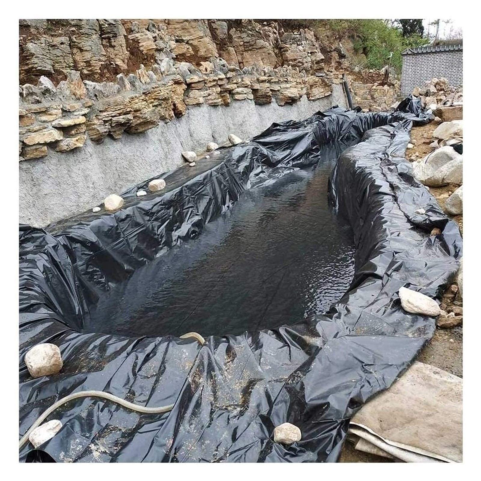 CGF- Pond Liner Heavy Duty Liner Panno Giardino Piscina Impermeabile Piscina Fish Pond Liner Membrana (Dimensioni: 2x8m (6.6x26.2ft))