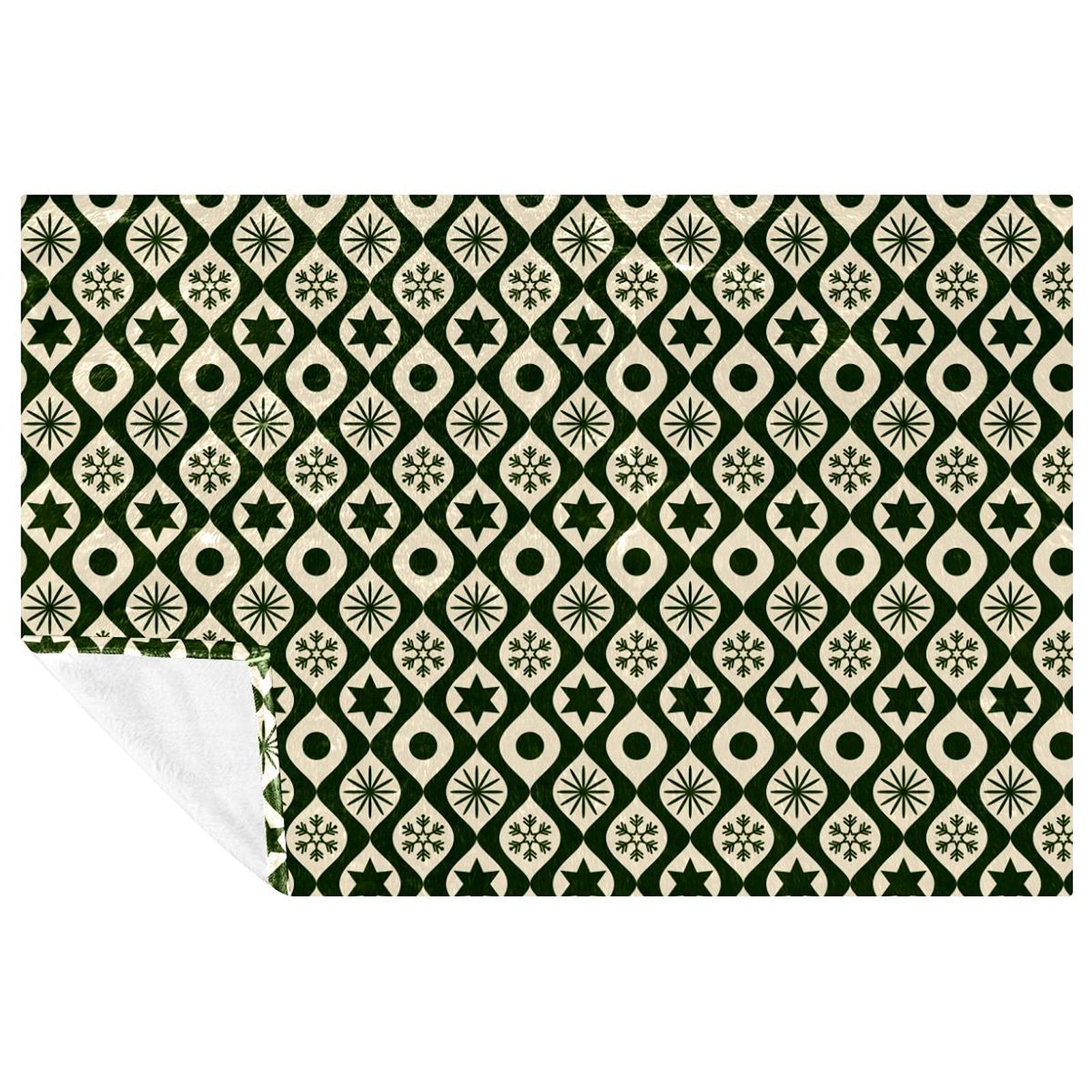 Couverture douce de Noël motif festif, le plaid idéal à offrir pour le lit et les voyages