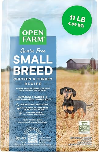 Open Farm - Receta para perros de raza pequeña sin granos, 11 libras