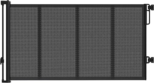 Vista 14 de Puertas retráctiles para bebés, puerta extra ancha de 200 pulgadas, puerta de malla para bebés para grandes aberturas, puerta de mascotas