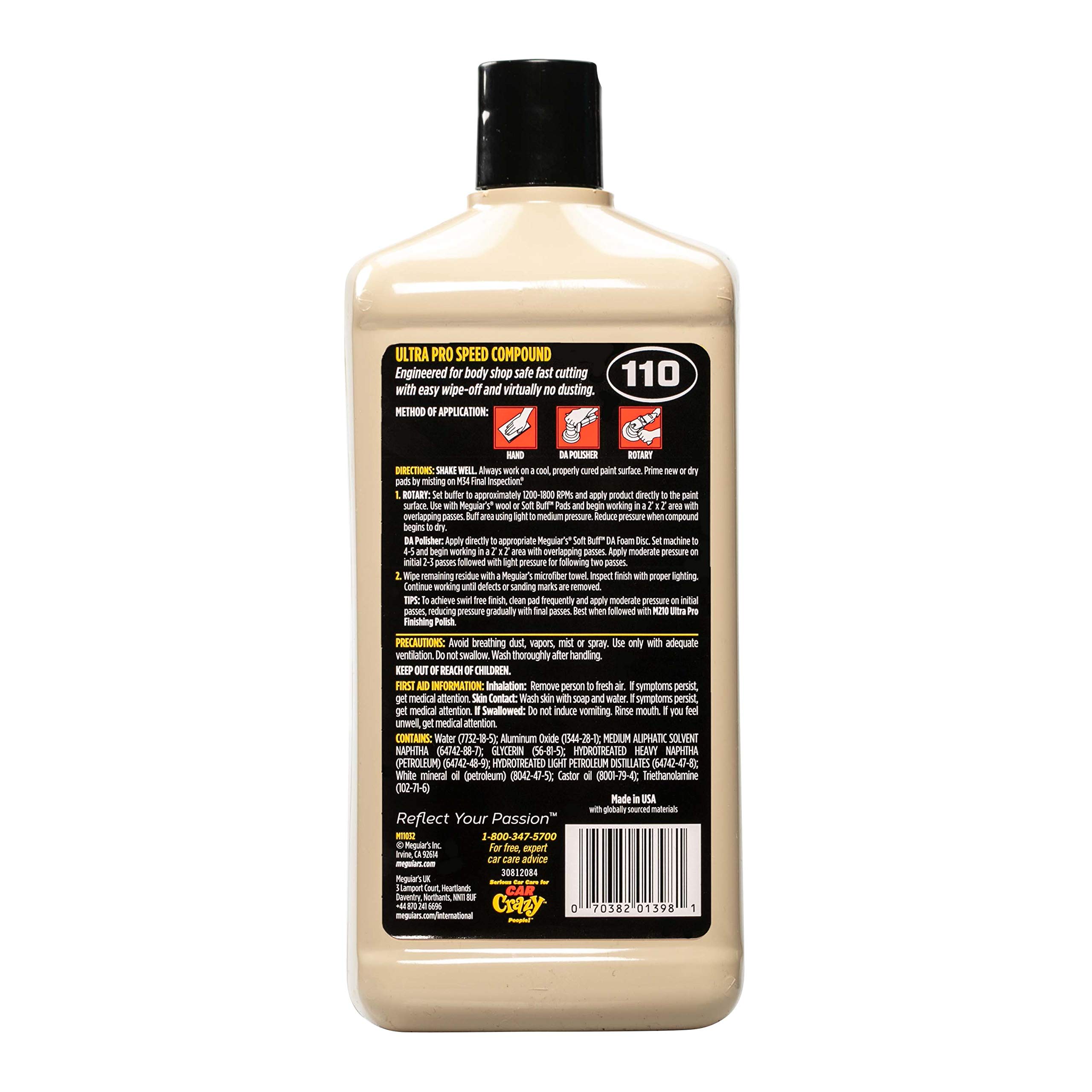 Meguiar's M10132EU Foam cut compound - Compuesto de corte rápido 946 ml.