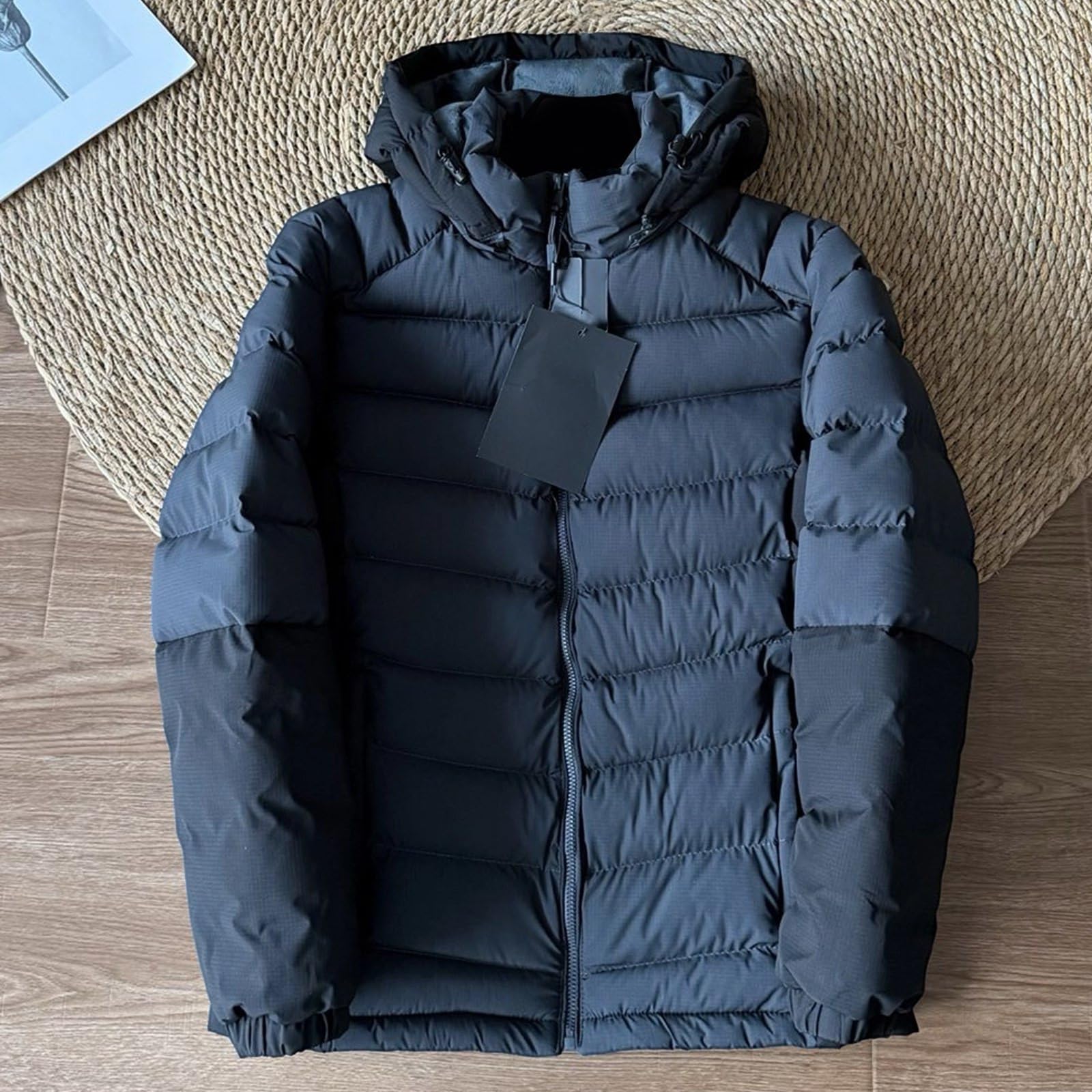 Piumino Uomo 100 Grammi con Cappuccio Staccabile Giacca Imbottita Trapuntata Vento Giubbotto Invernale Termico Casual Piumini Primaverile Leggero Bomber Elegante Curvy per Lavoro Trekking Sportiva