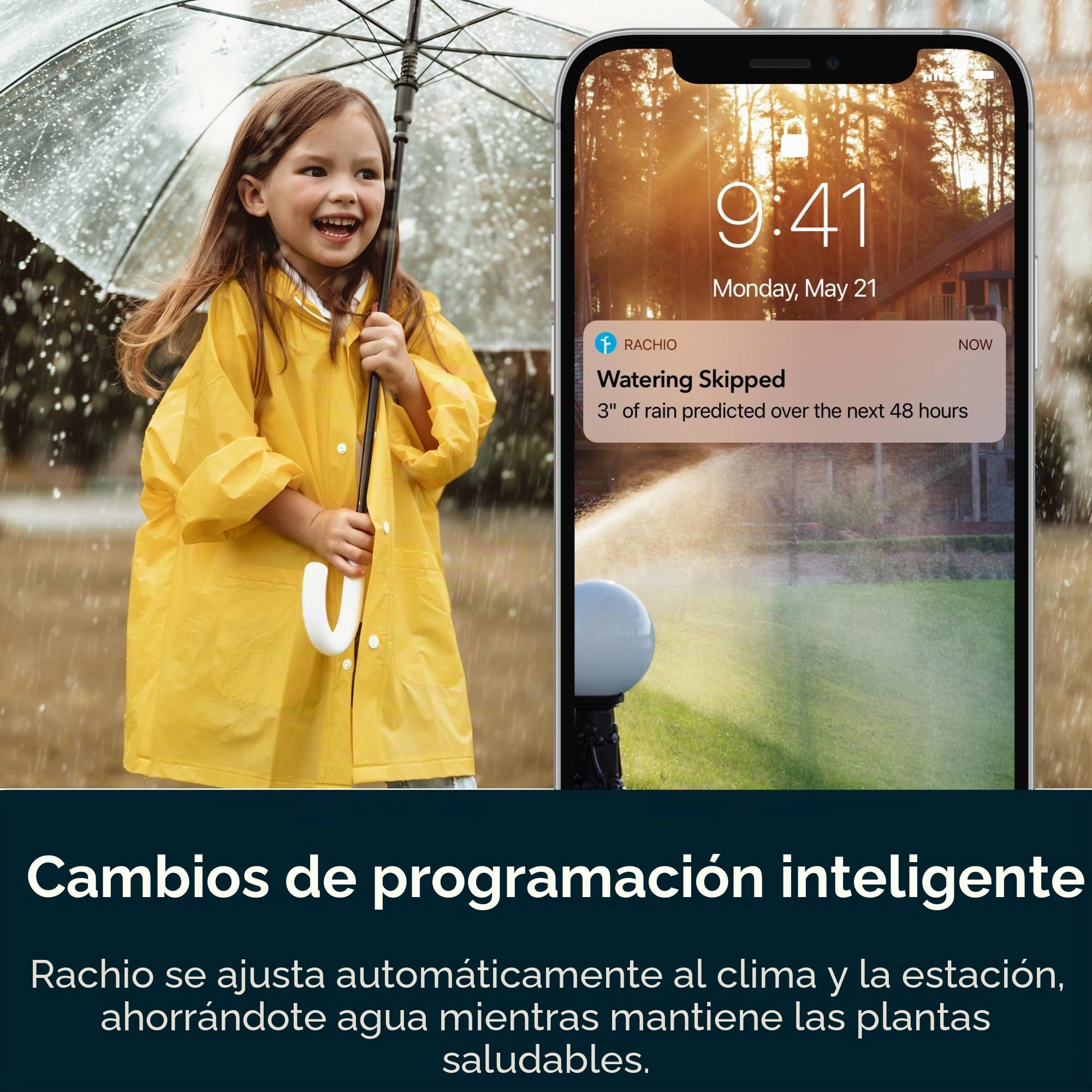 Rachio Controlador inteligente de aspersor de césped con 3 WiFi, compatible con Alexa, 8 zonas