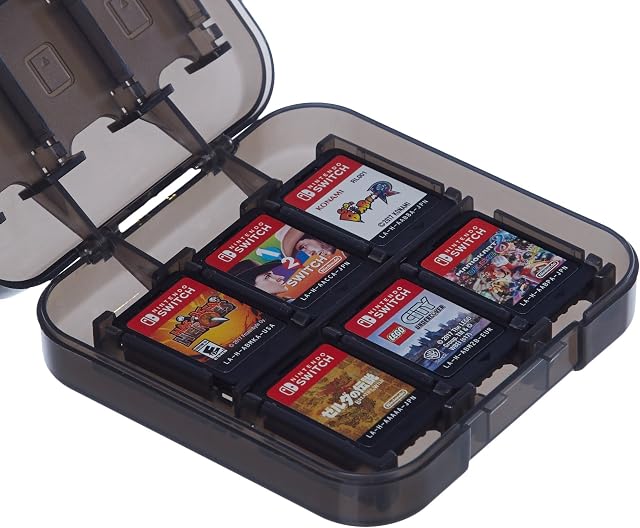 Amazon Basics Game Storage Case for Nintendo Switch - Black