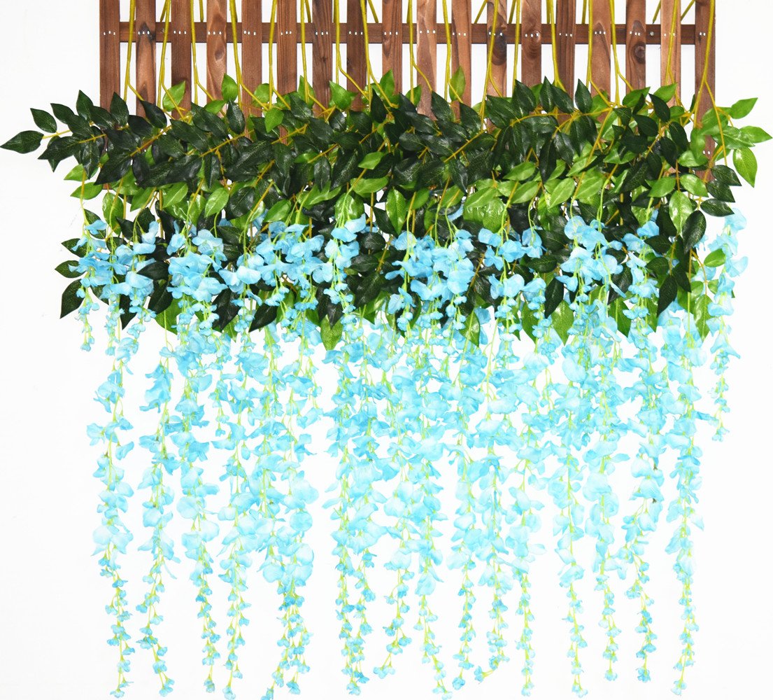 Dearhouse artificial wisteria vine garland (Blue)