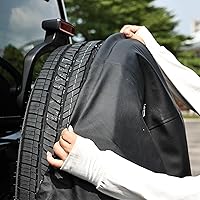 Vista 7 de Funda universal para repuesto de llanta Moonet, accesorios globales, 17 pulgadas, Negro