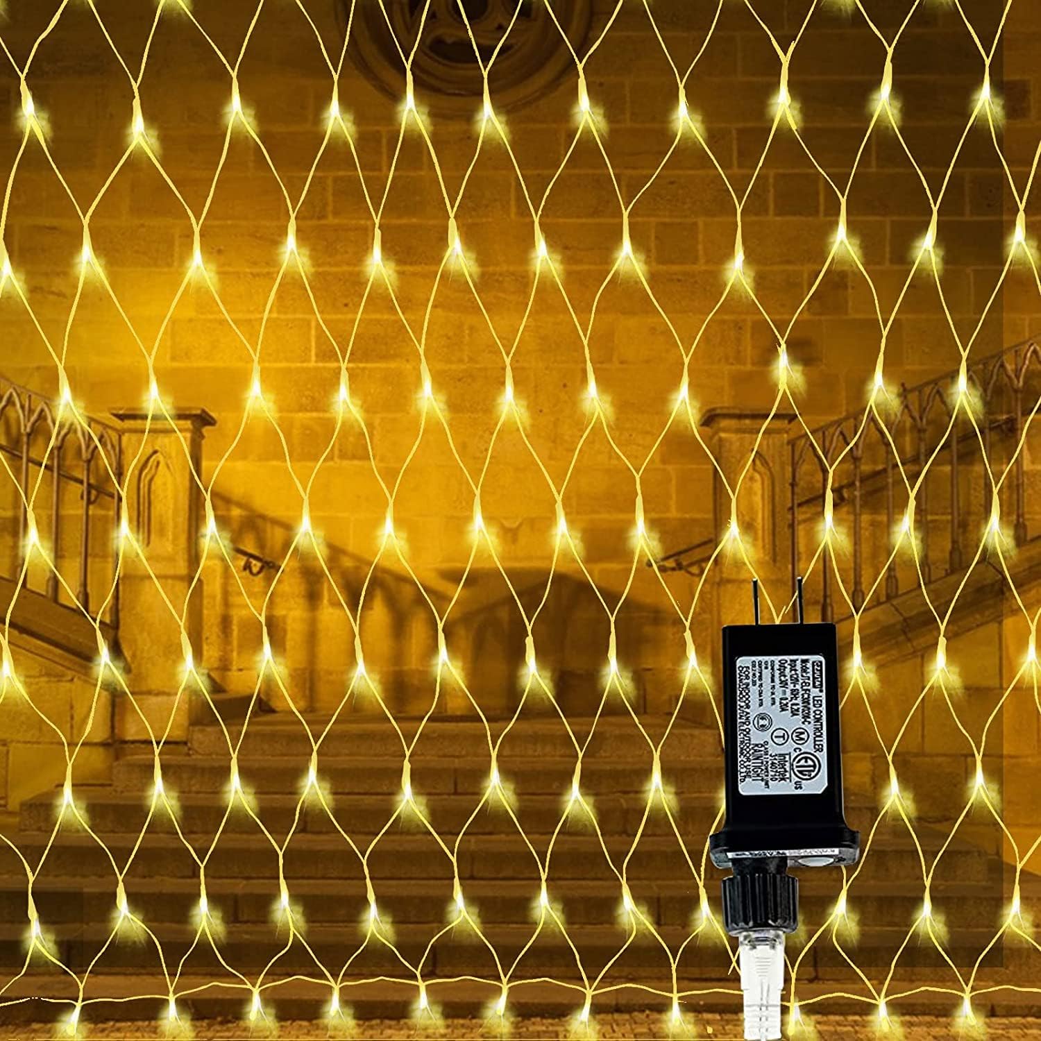 (New) Outdoor Net Lights, 12x5Ft Large Net Mesh Lights, 360 LED