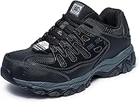 Skechers Men's Cankton Steel Toe Safety Shoes - Memory Foam Comfort, ASTM Certified Protection & EH Safe Work Sneakers