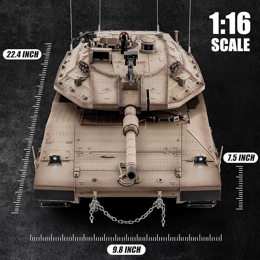 Amazon.com: BESTYMXY RC Tank HengLong IDF MERKAVA MKIV, 1:16