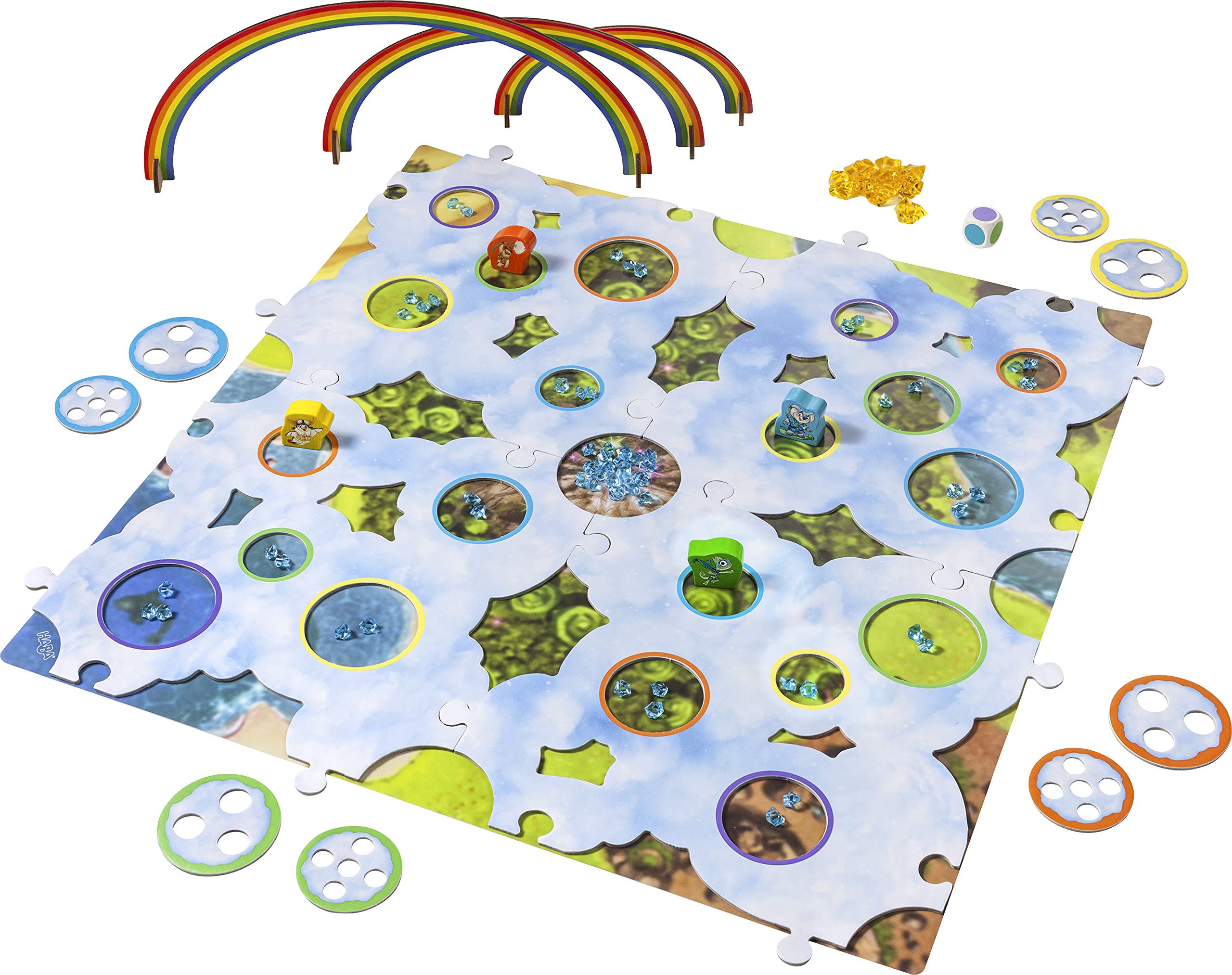 HABA Le Clan ARC-en-Ciel 306176 - Juego de Mesa (colección y estimación de distancias)