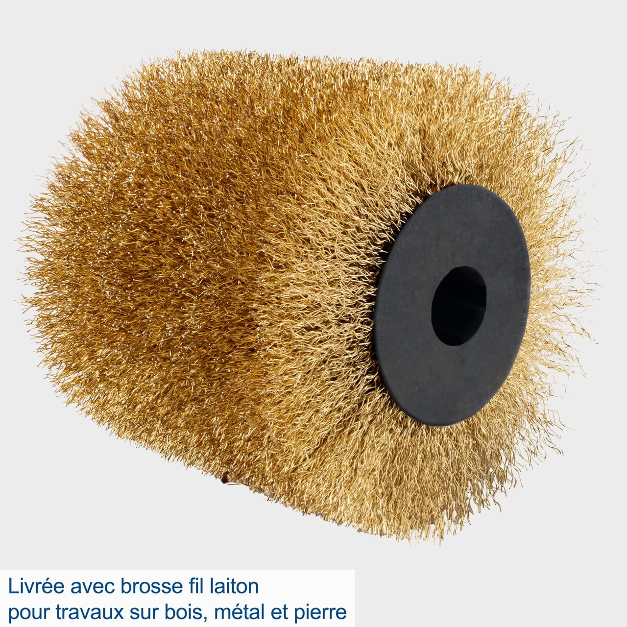 Scheppach Ponceuse à satiner MRS1300 | Ponceuse métal & bois | Ponceuse universelle | Démarrage en douceur & aspiration 1300W | Brosse 100mm Ø120mm | Vitesse variable de 900-3200 min-1