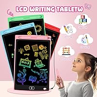 Vista 2 de 20 Pack LCD Writing Tablet for Kids - Erasable and Reusable Toddler Doodle Board in 8.5 inch, Ideal Drawing Pad for Learning Toy for Ages 3-8, Gift