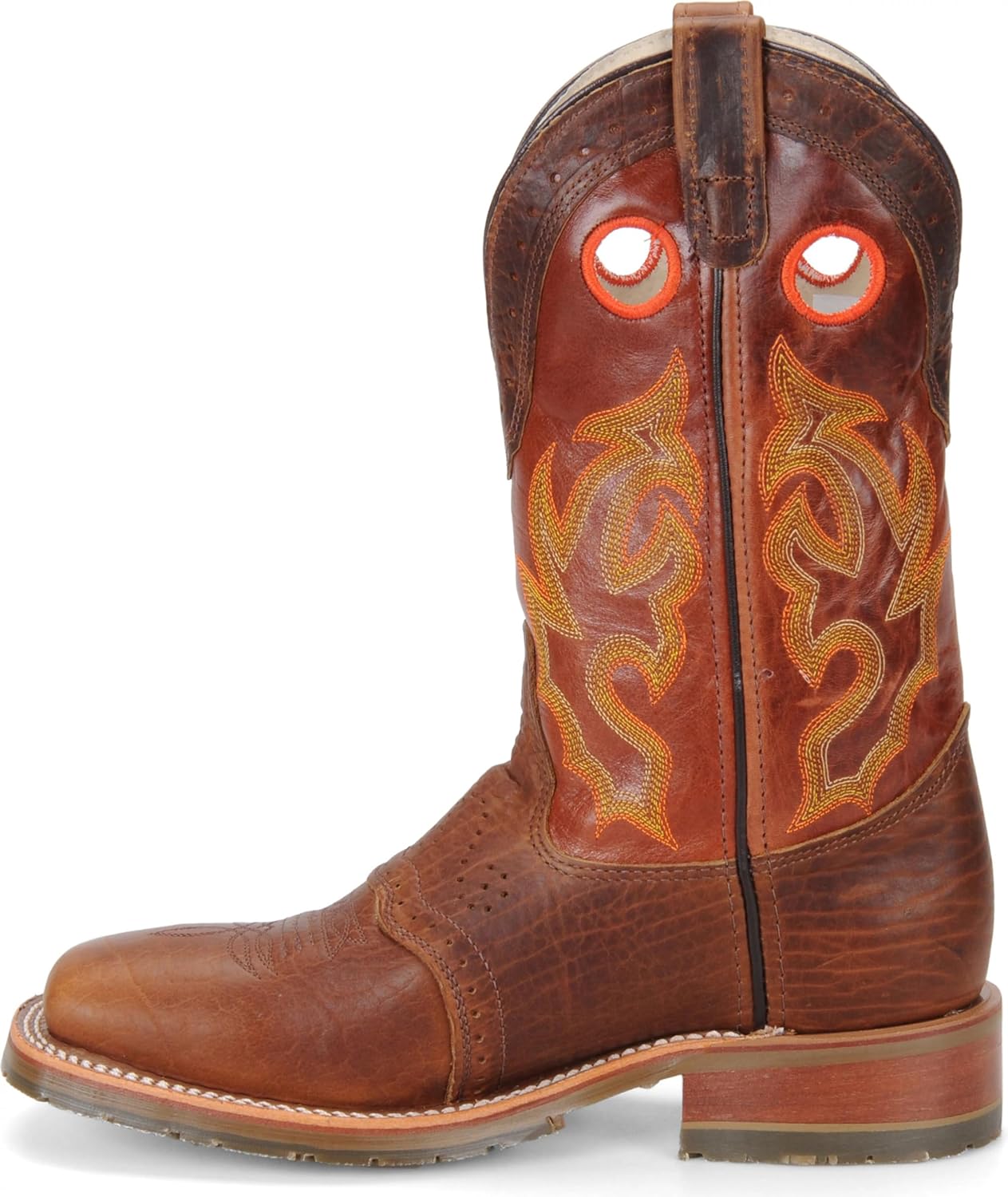 DOUBLE-H Men's Mickey 12" Domestic Wide Square Toe I.C.E Roper Western Boot
