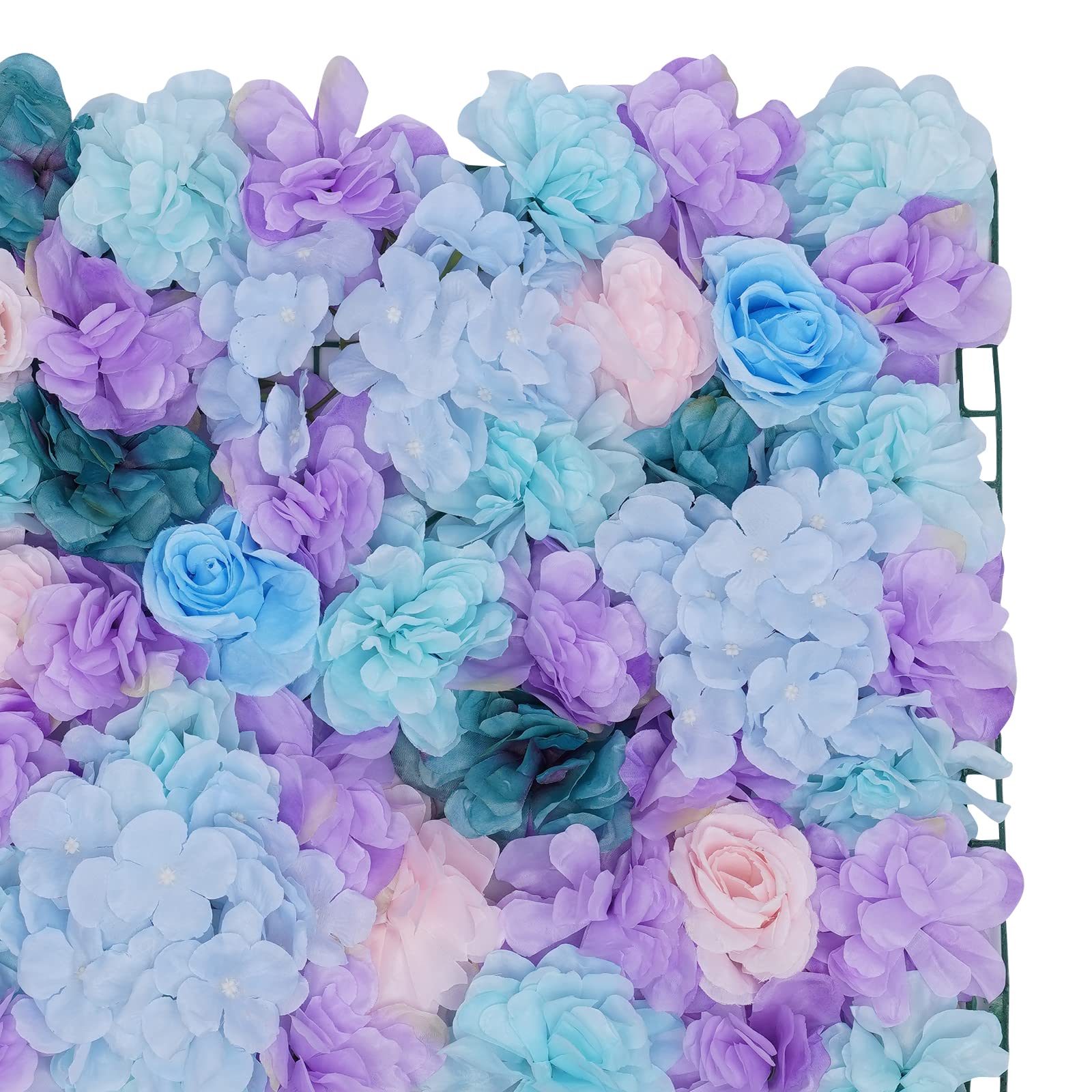 OUKANING Künstliche Blumenwand Paneele 40X60cm, Romantik Rosenwand Kunstblumen Rechteckig, Mehrere Farben Verfügbar, Für Wohndekoration, Party Hochzeit Aktivitätsdekoration (Typ D: 6-teilig)
