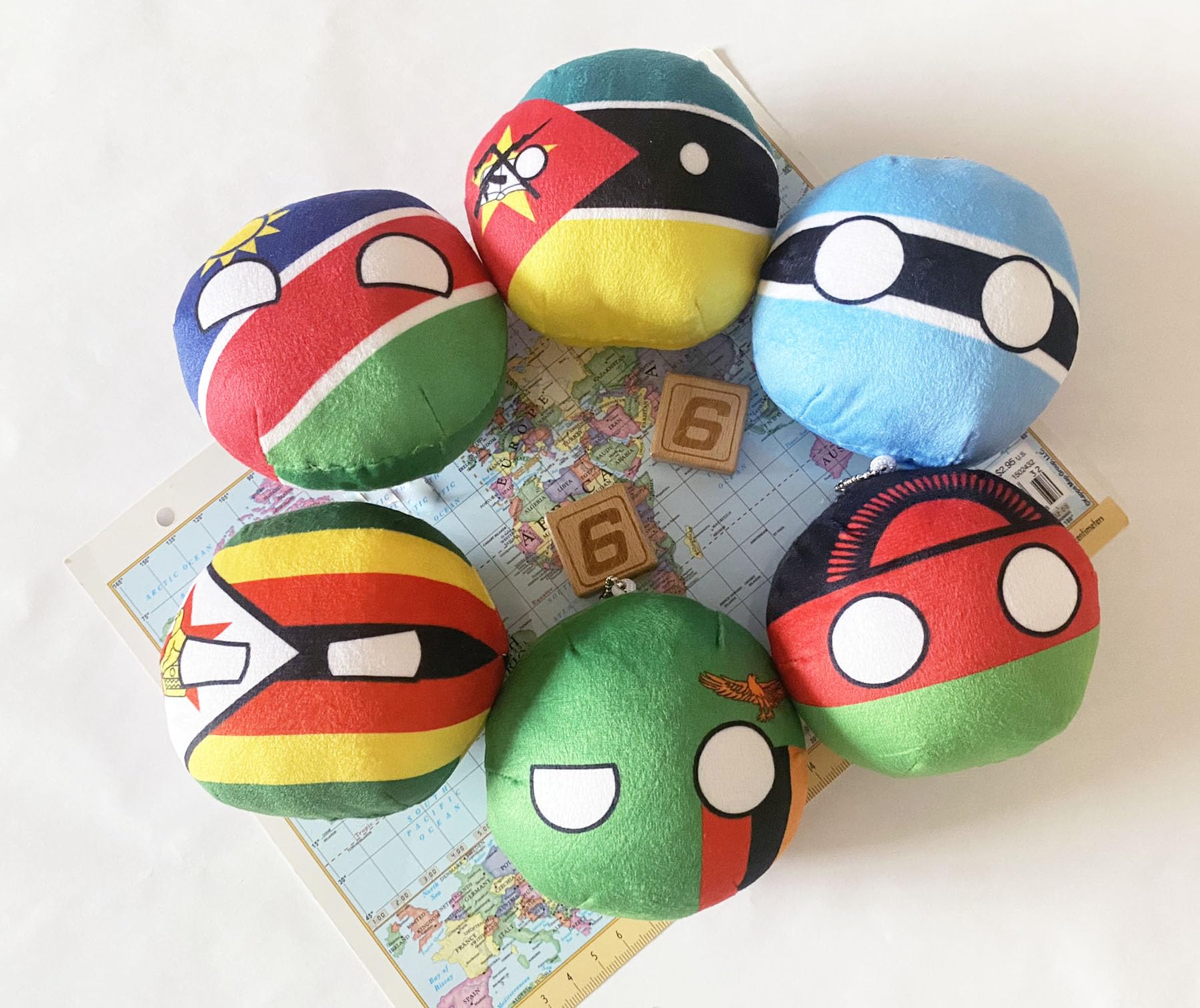 Amazon.com: Raclove 6PC Countryballs Plushies - Soft & Educational