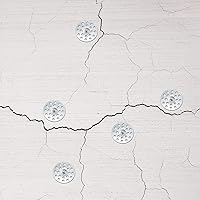 Vista 6 de 400 piezas de arandelas de reparación de pared de yeso de 1 pulgada, arandela de metal de zinc para tornillos, anillos de reparación de techo plano