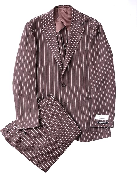 Amazon Co Jp ナノ ユニバース Nano Universe 別注bryson ストライプリネン3bスーツ 48 ブラウン Ring Jacket 服 ファッション小物 Amazon Co Jp ナノ ユニバース Nano Universe 別注bryson ストライプリネン3bスーツ 48 ブラウン Ring Jacket 服 ファッション小物