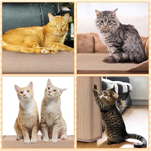 Miniatura 7 de 2 protectores de muebles de arañazos para gatos, protector de sofá, protector de sofá para gatos, almohadillas rascadoras para sofá, silla, fácil