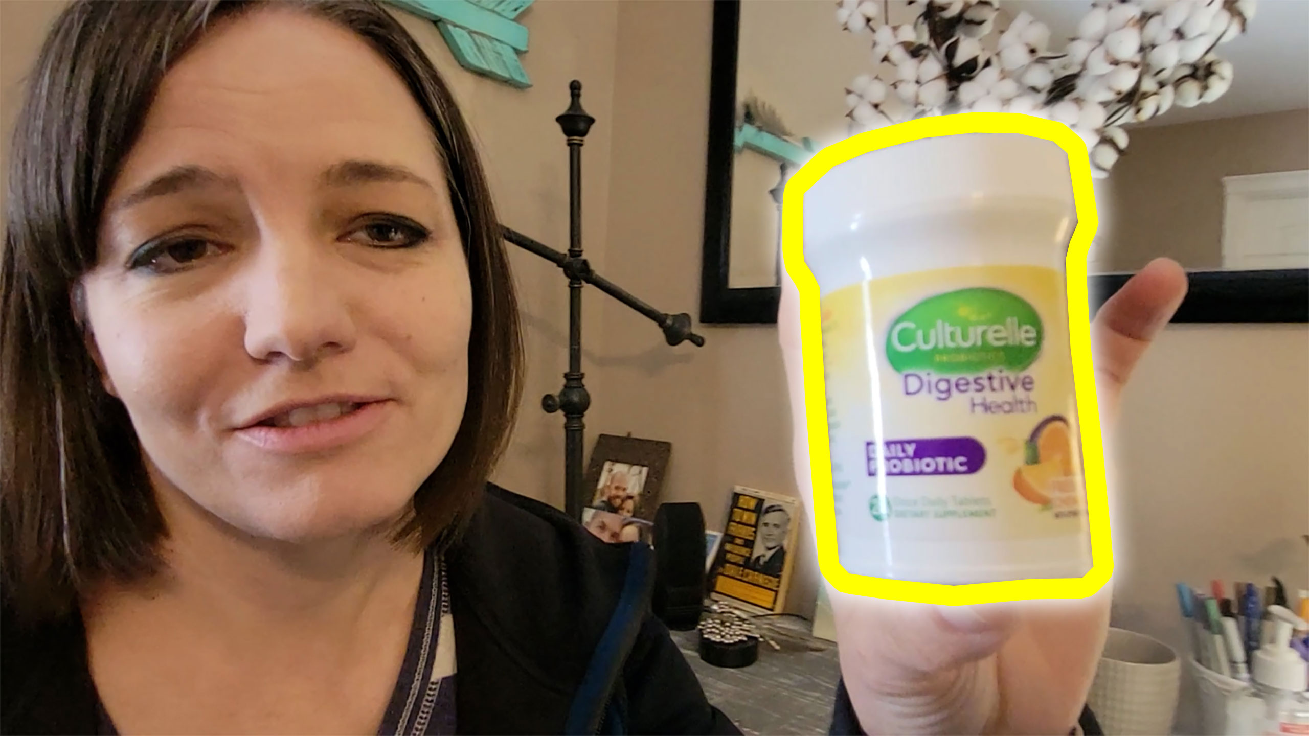 Culturelle Digestive Health Daily Probiotic Chewables, Probiotic For Men and Women, Most Clinically Studied Probiotic Strain, 10 Billion CFUs, Supports Occasional Diarrhea, Gas & Bloating, 24 Count