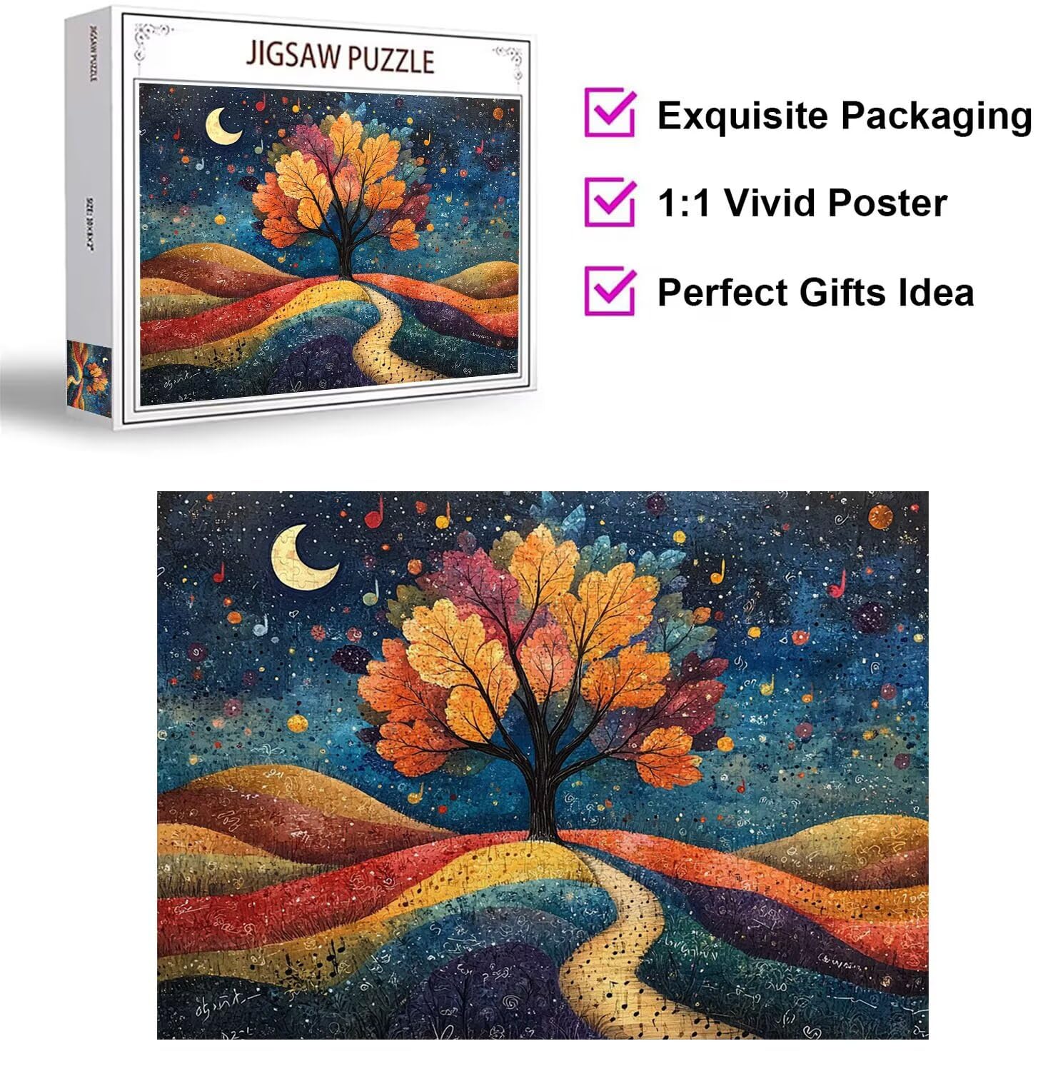 Puzzle 6000 Pezzi astratto Puzzle Classici per Gioco Familiare, n-62 | Impossibile Puzzles, Intrattenimento Creativo, Rilassamento Intelligence, Regalo per Amore e Amico, Decorazioni Casa, Albero