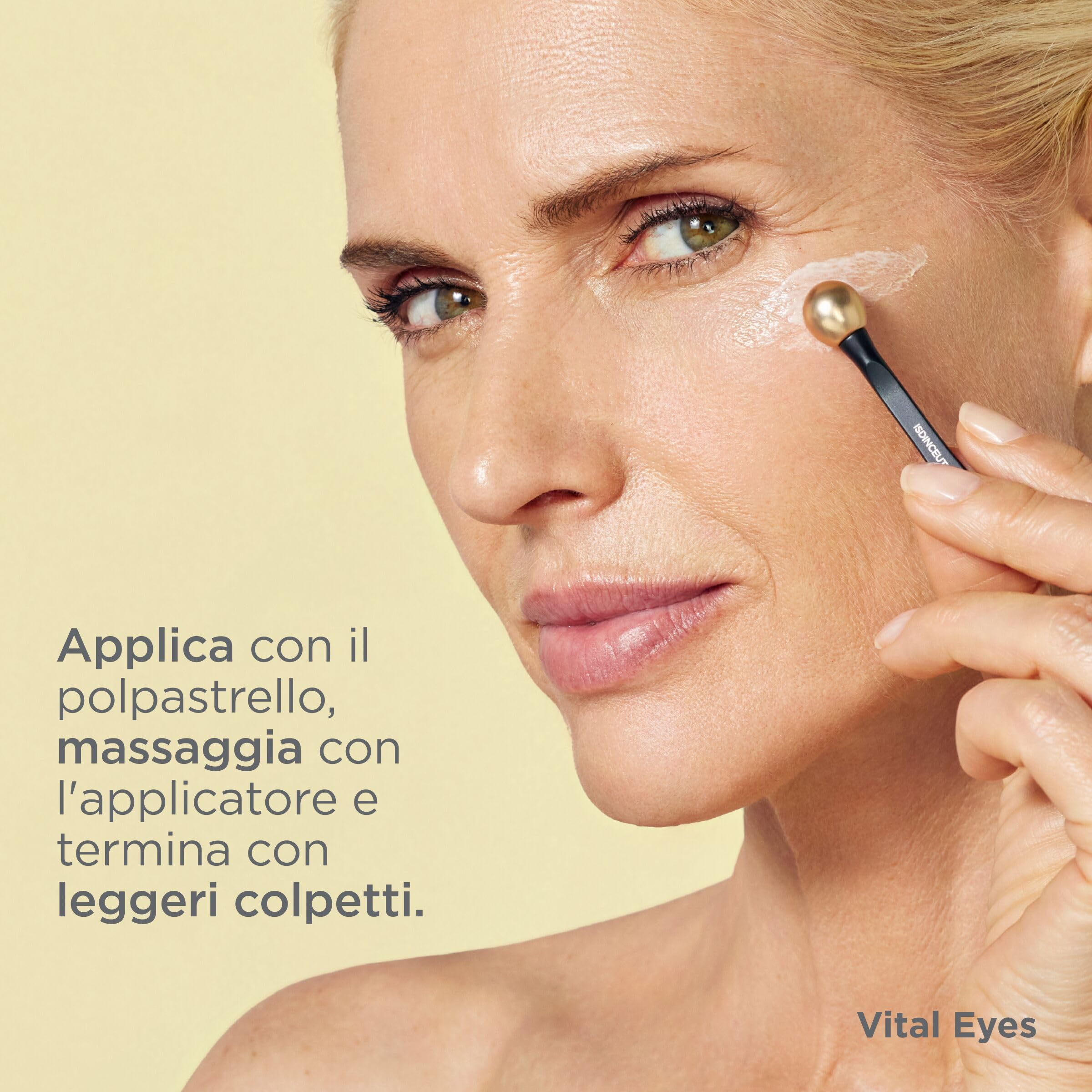 ISDIN Isdinceutics Vital Eyes (15 g) | Crema Contorno Occhi Antirughe | Per Linee d'Espressione e Rughe | Effetto Detox | Con Melatonina e Caffeina