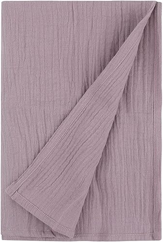 Miniatura 3 de cici store Manta de algodón de crepé para bebé, manta para bebé, toalla de playa, sábana para cuna, no fluorescente, manta para recién nacidos, para