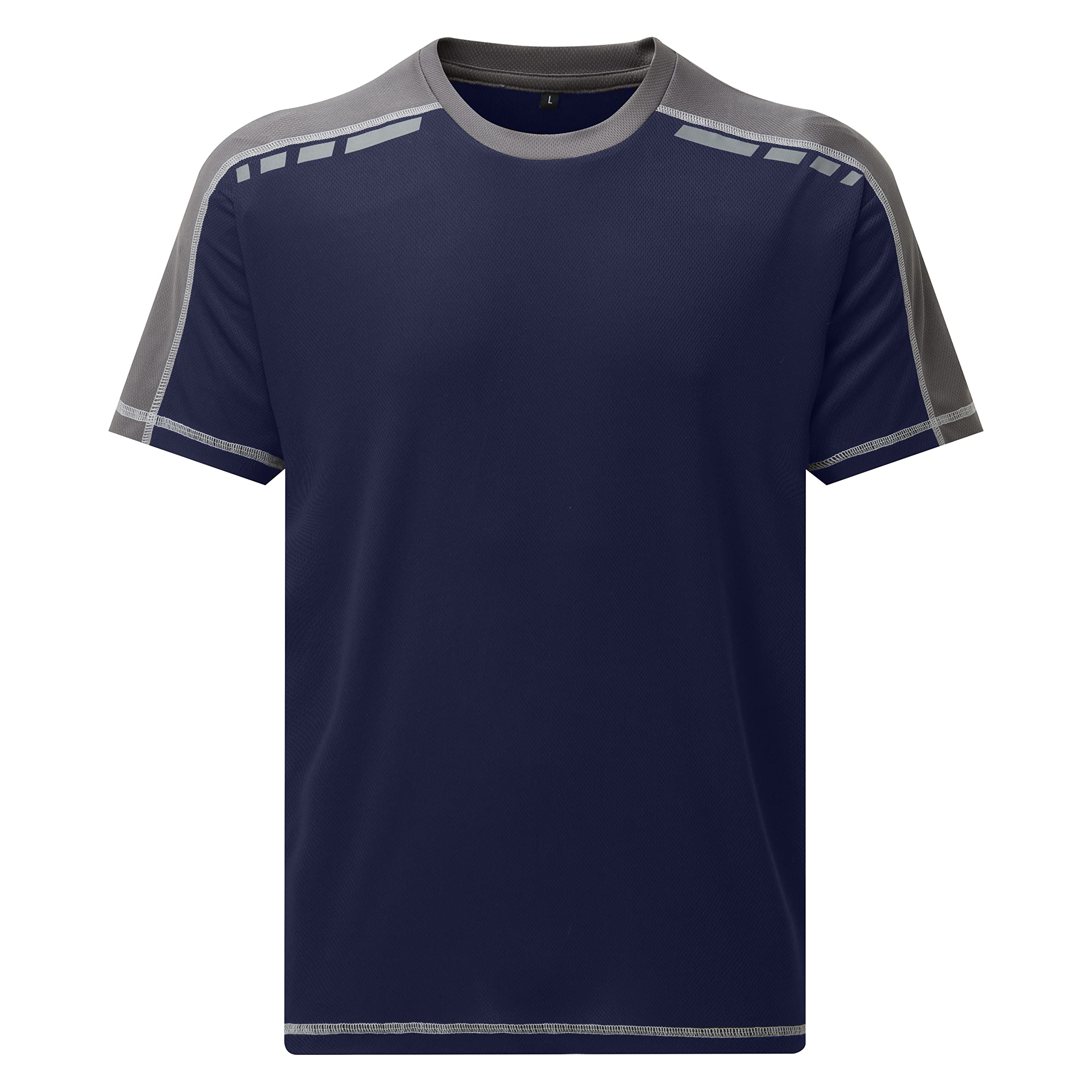 TuffStuffElite T-Shirt - 100% Polyester - Lightweight, Breathable & Moisture-Wicking - Quick-Drying, Easy-Care Fabric with Reflective Print - Ideal for Work