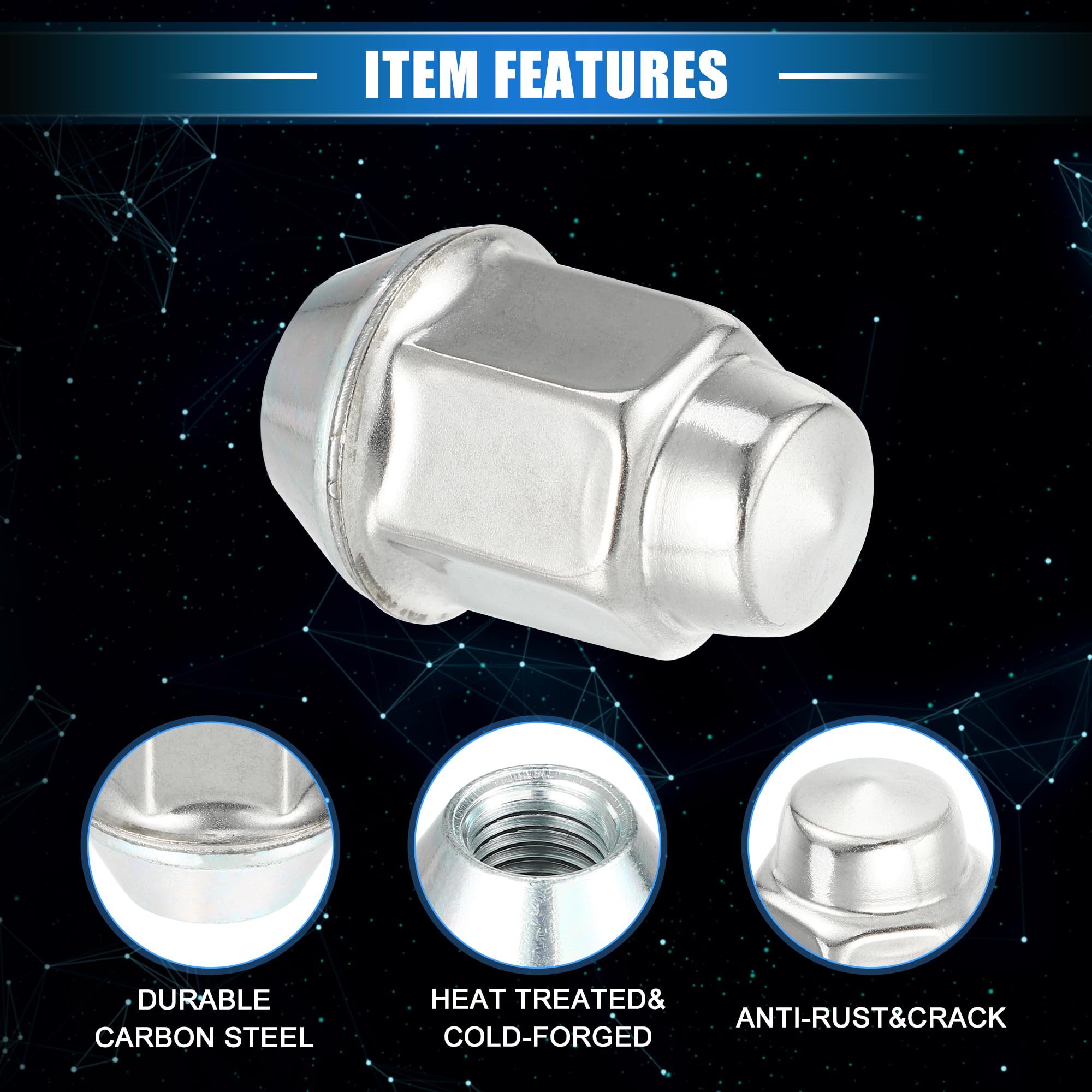 20 Pcs Tuercas Antirrobo De Rueda Para Chevrolet Equinox 18-20