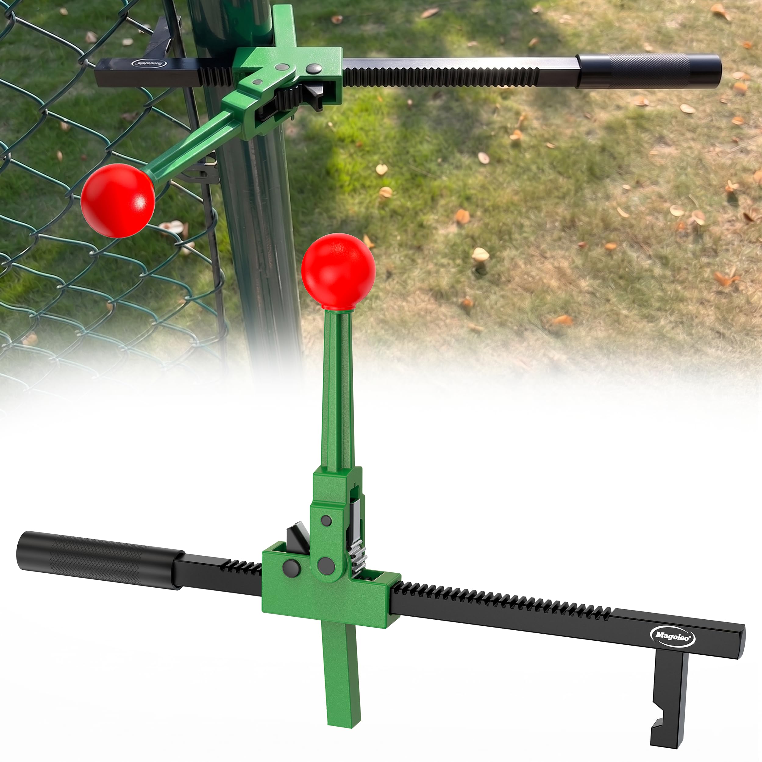 Maschendrahtzaunspanner, robuster Zaunabzieher und Spanner für Zaunstoffinstallation oder Reparaturprojekte in Bauernhof, Ranch und Garten, einfache Ein-Personen-Bedienung, 22,9 cm