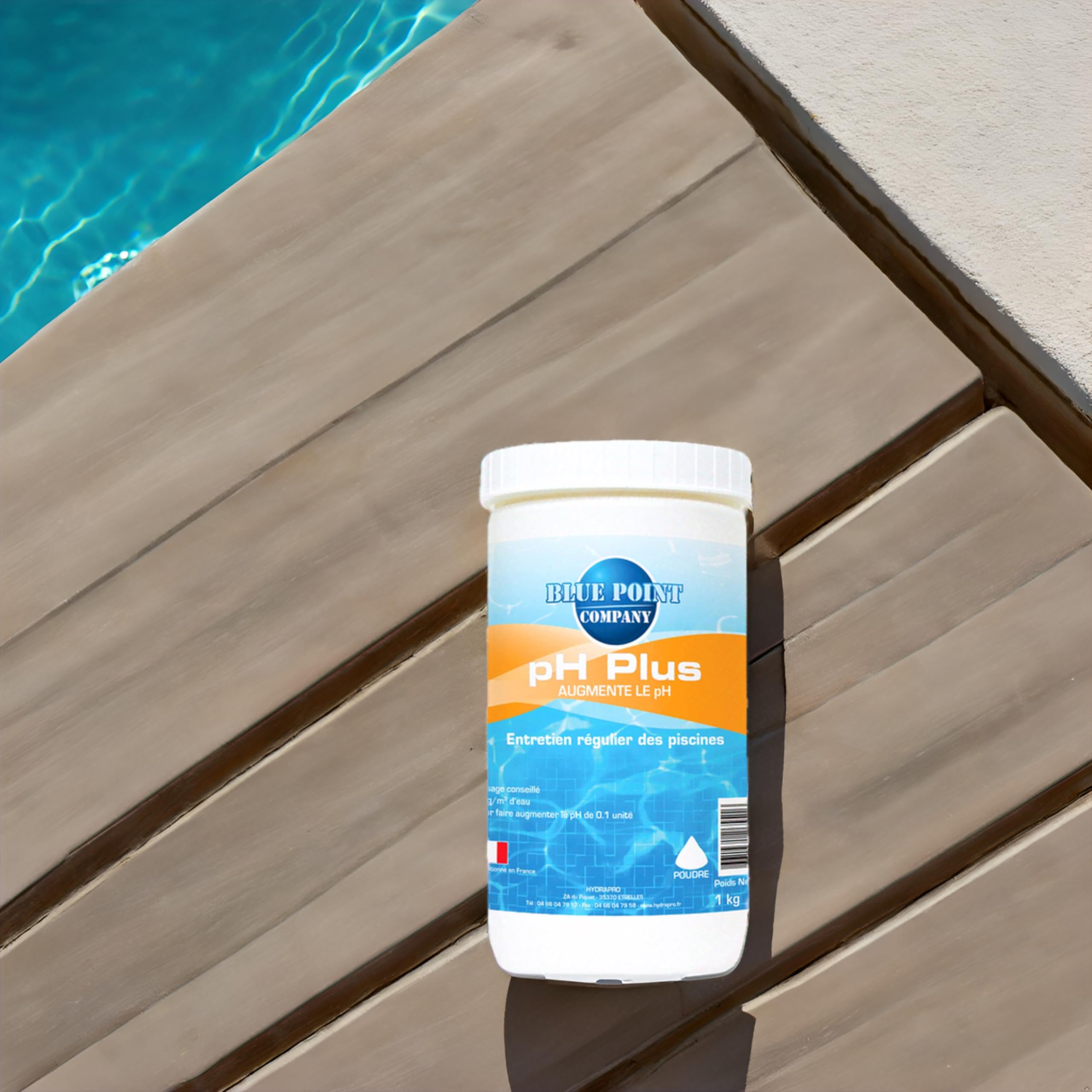 Ph Plus Piscine – Traitement Ph pour Piscine/Ph+ Poudre 1kg et 5kg – Permet d’Augmenter Rapidement Le Ph de l’Eau/Produit Conditionné en France (1KG)