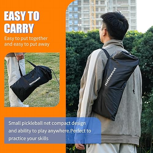 Miniatura 7 de Juego de pickleball con red y paletas de 5 pies de ancho para interiores, mini bola de pepinillo portátil, red de práctica de equipo pequeño, red de