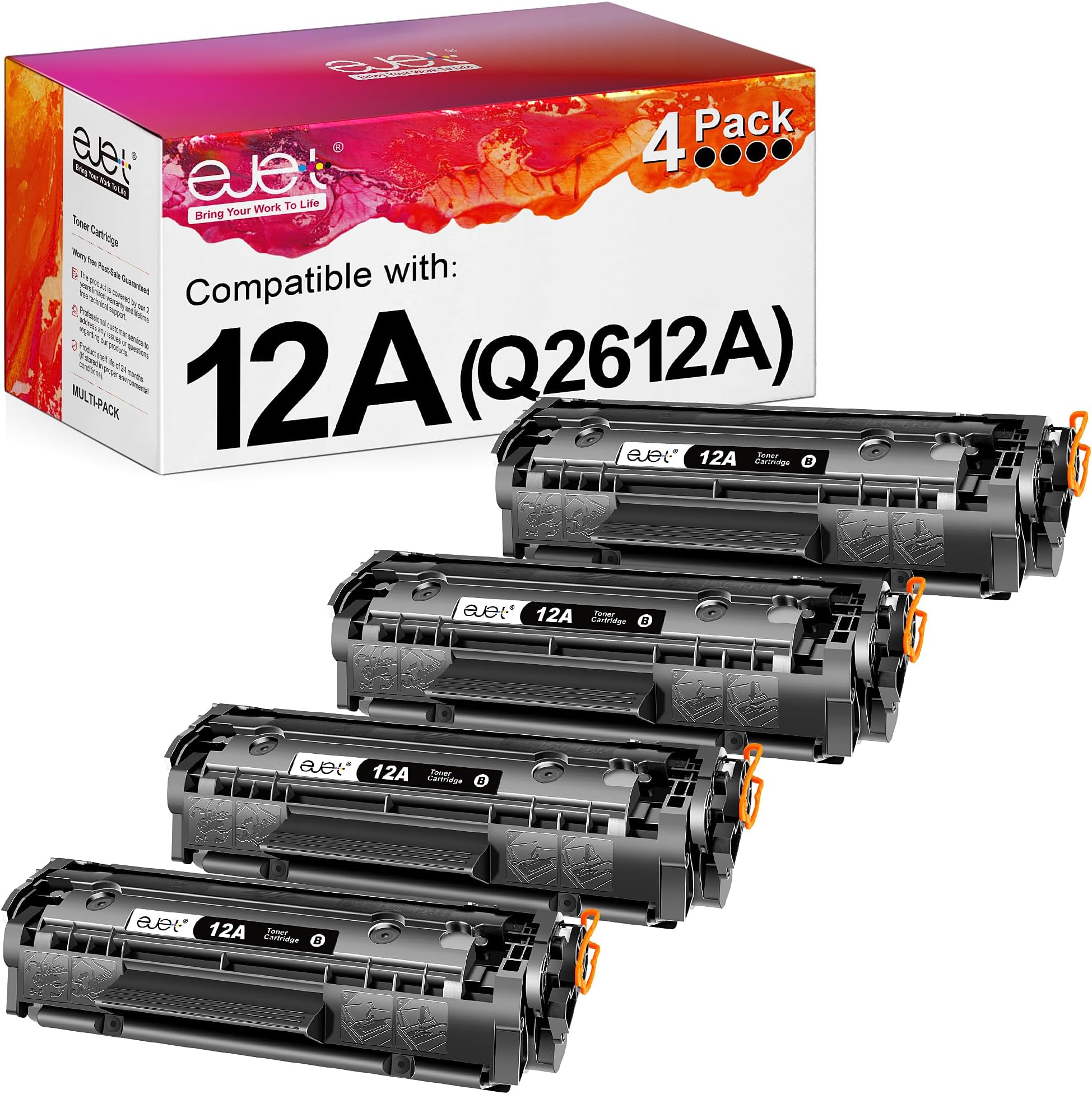 5 Cartucce Toner Rebuild XL Per HP LaserJet 1015 1018 Q 2612a Nero - Foto 12