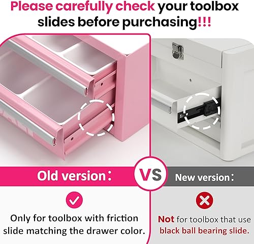 Miniatura 3 de Juego de 6 cajas de herramientas, organizador de bandejas divisorias compatibles con Kobalt Mini caja de herramientas de 2 cajones, organización de