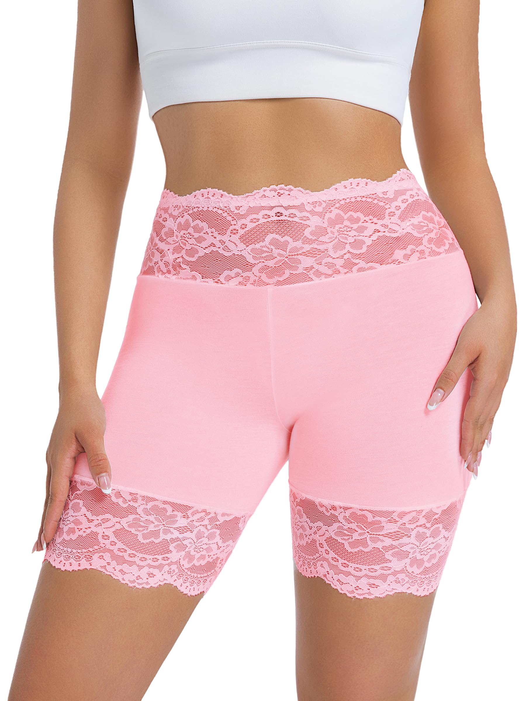 Hibluco Slip Shorts For Under Dresses Anti Chafing Boyshort Women Underwear