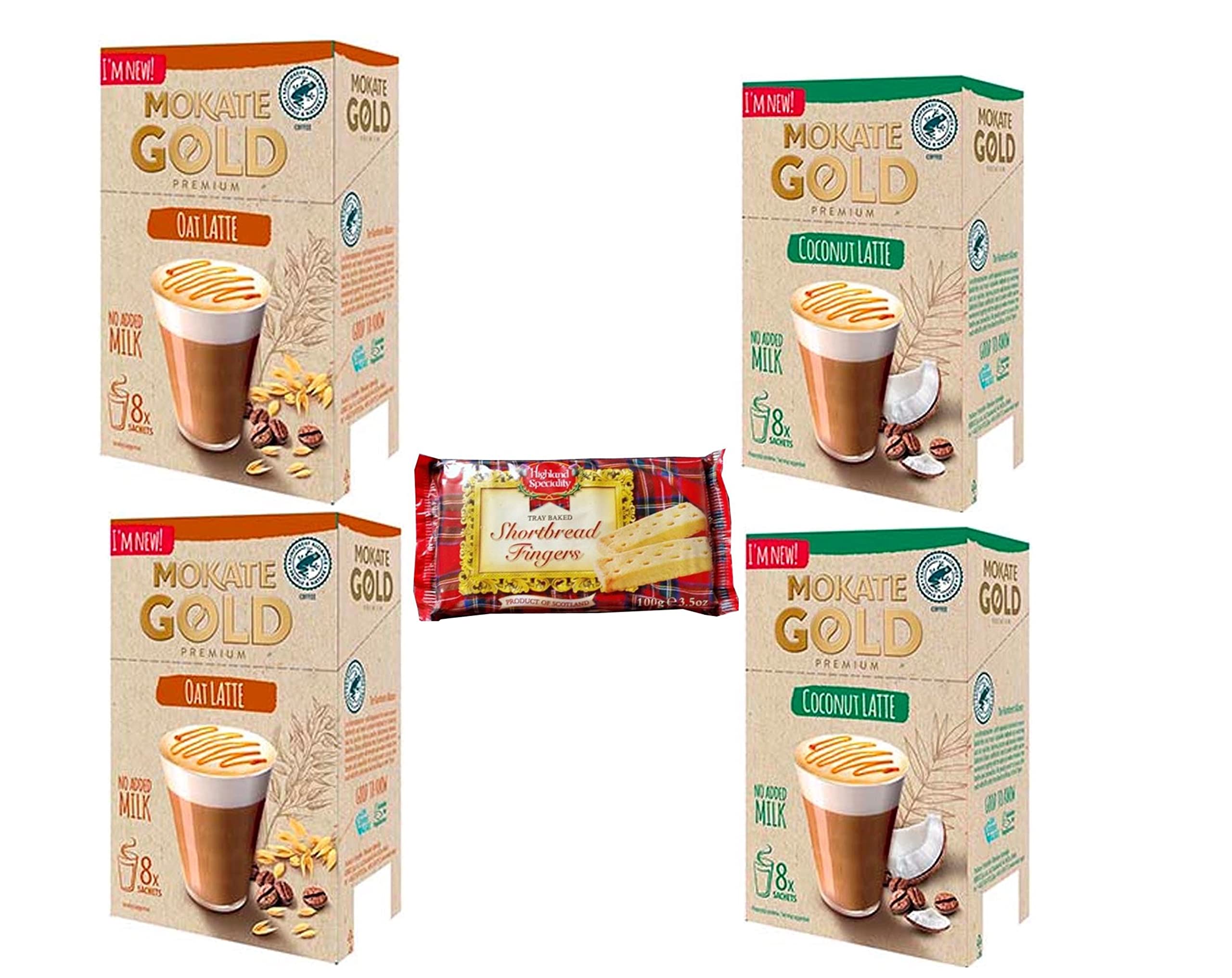 Buy Mokate Gold Premium Vegan Latte 2 x Oat 2 x Coconut with Speciality