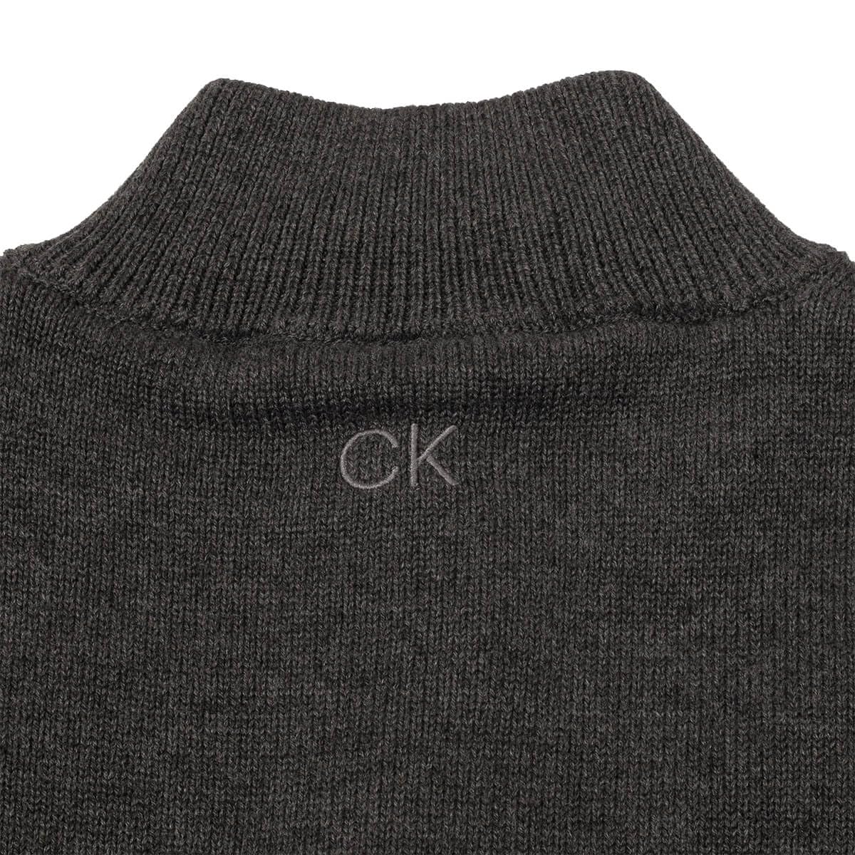 Calvin Klein Hombre Rapid 1/2 Zip Durable Suéter Suave Rayado
