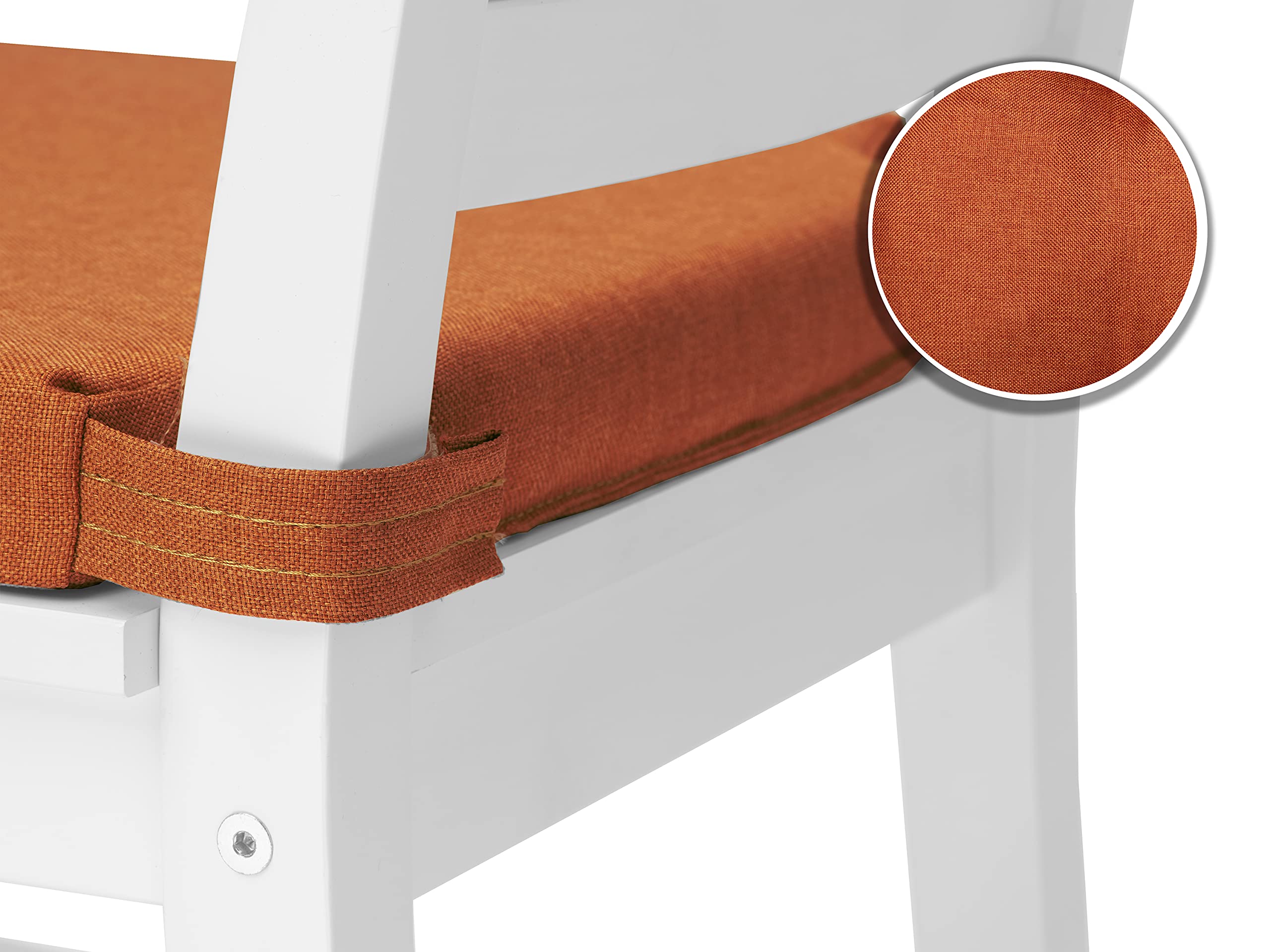 Coussins De Chaise D'intérieur Galettes De Chaise En Forme De Trapèze Assise 43X41X3 Cm Avec Sangles Galette Chaise