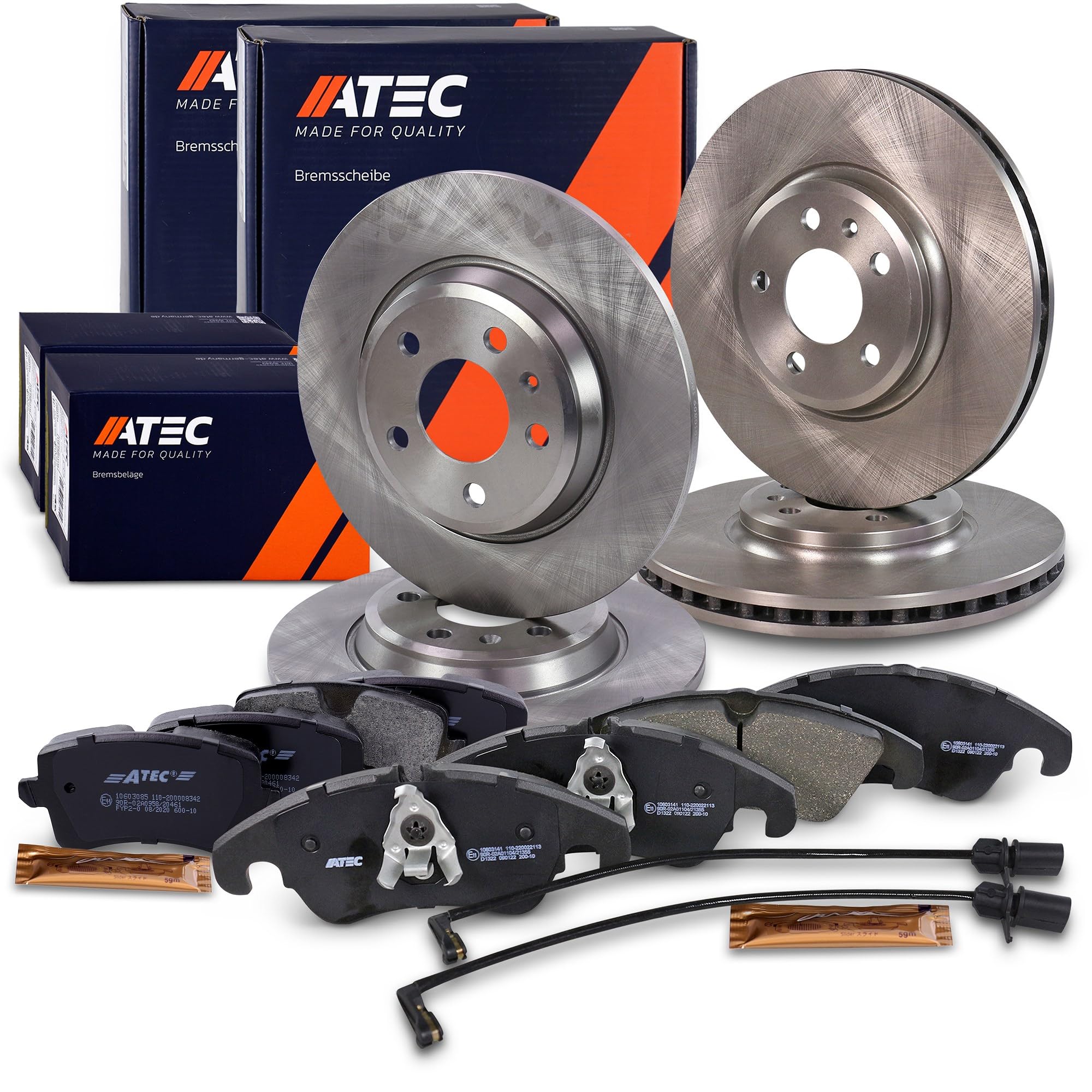 ATEC Germany Set freni incl. dischi freno anteriori Ø 320 mm ventilati +