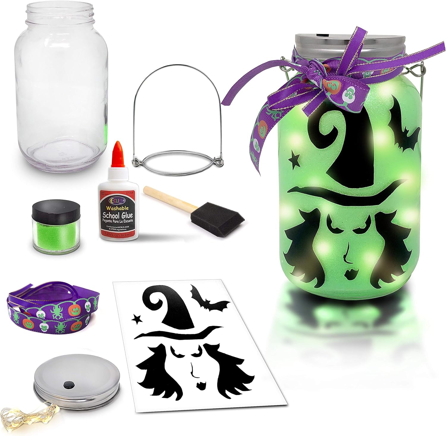 Mason Jar Lantern Craft Kit DIY Make Your Own Lantern Jar