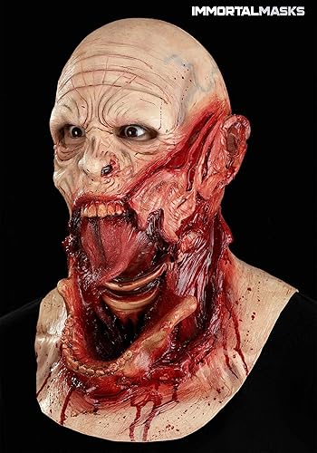 Miniatura 2 de Fun Costumes Máscara sin palabras para adultos Máscara de látex de Halloween con diseño moldeado, máscaras inmortales para disfraz de terror