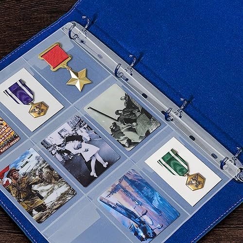 Miniatura 7 de Uncle Paul Páginas de recogida de monedas 5 hojas 9 bolsillos estándar 9 hoyos bolsillo monedas insertos recolectar mangas para monedas CS03509