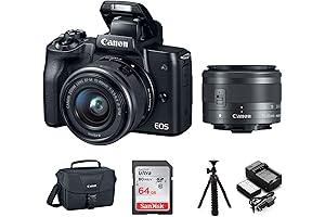 Canon EOS M50 DSLR Camera with 4K Video and APS-C CMOS Sensor Bundle
