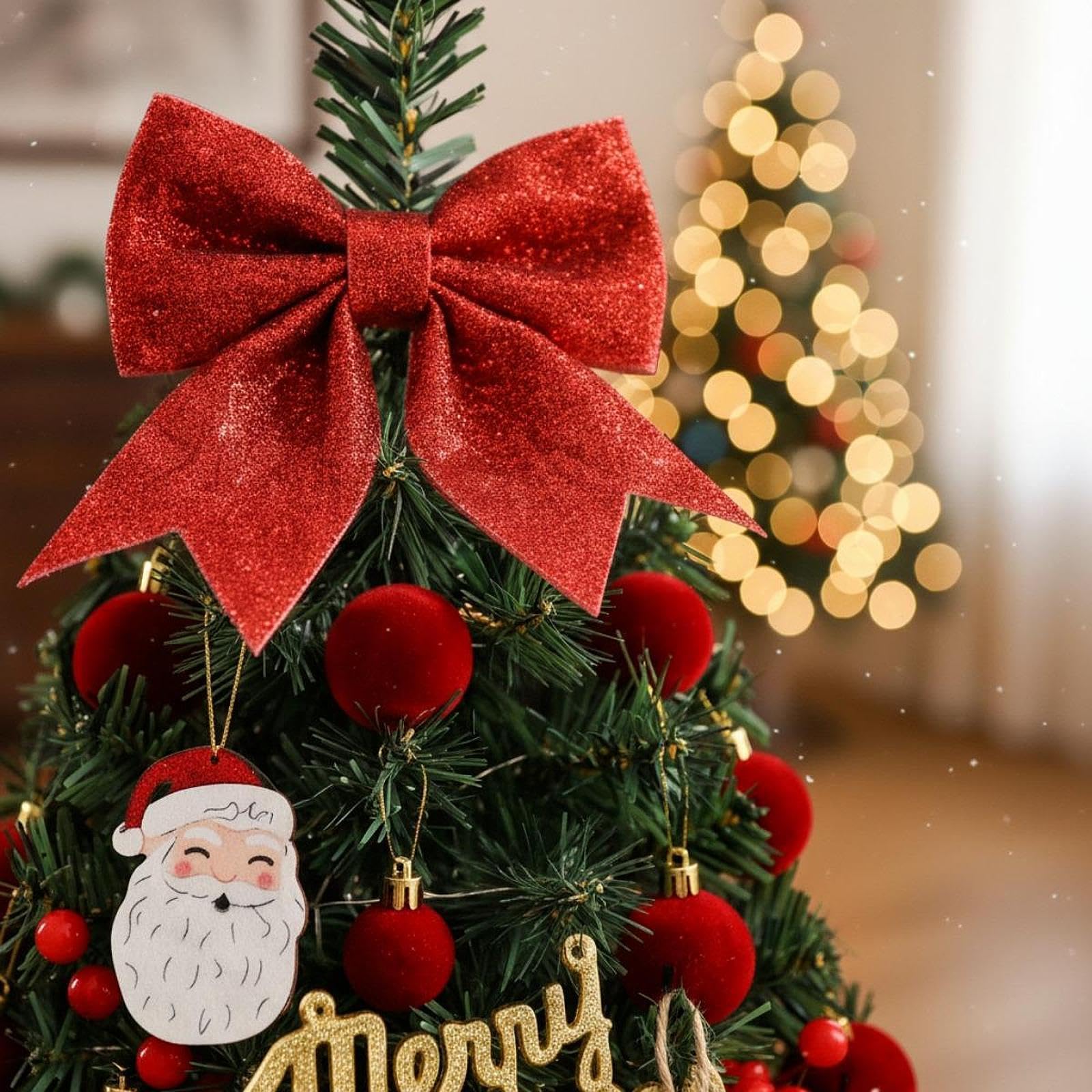 Sharplace Mini Adornos para de Navidad, Figura de de Navidad, Regalo Creativo para Inauguración de Casa, Decoración Navideña para Interiores,