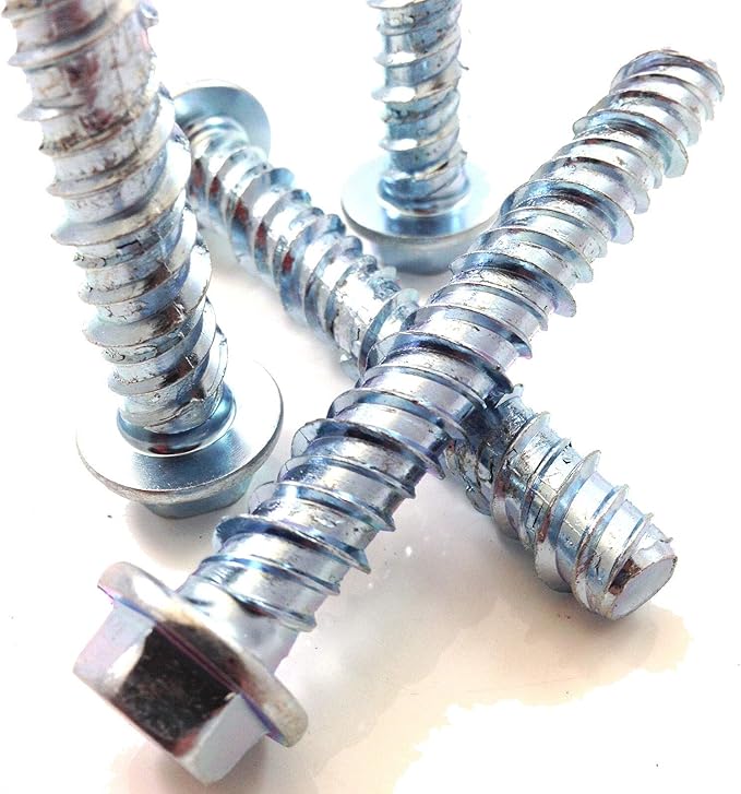 40, M12 x 100mm Flanged Hex Head SelfTapping Concrete Anchors