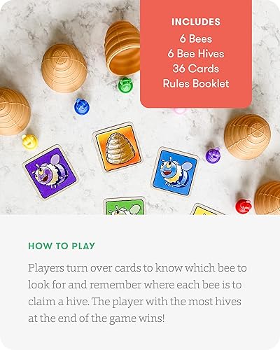 Miniatura 4 de SimplyFun Bee Alert - Un juego a juego para niños que prueba tu memoria y paciencia mientras aprendes a tomar turnos - Juego educativo de