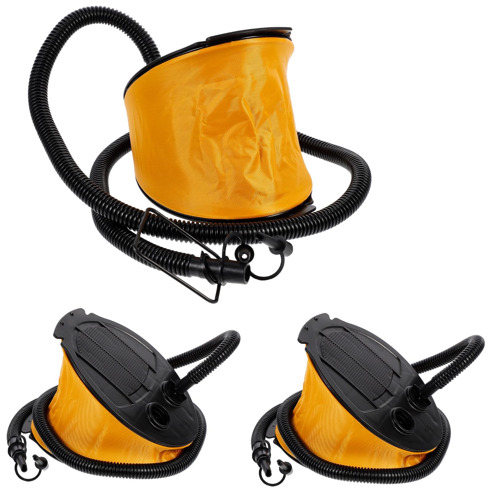 STOBAZA 3PACK Foot Pump Portable Pump PVC Vent Cap Ballon Pump Kids Water Bottle Holder Multifunctional Pump Butterfly Earrings for Women Bellows Pump Outdoor Air Pump