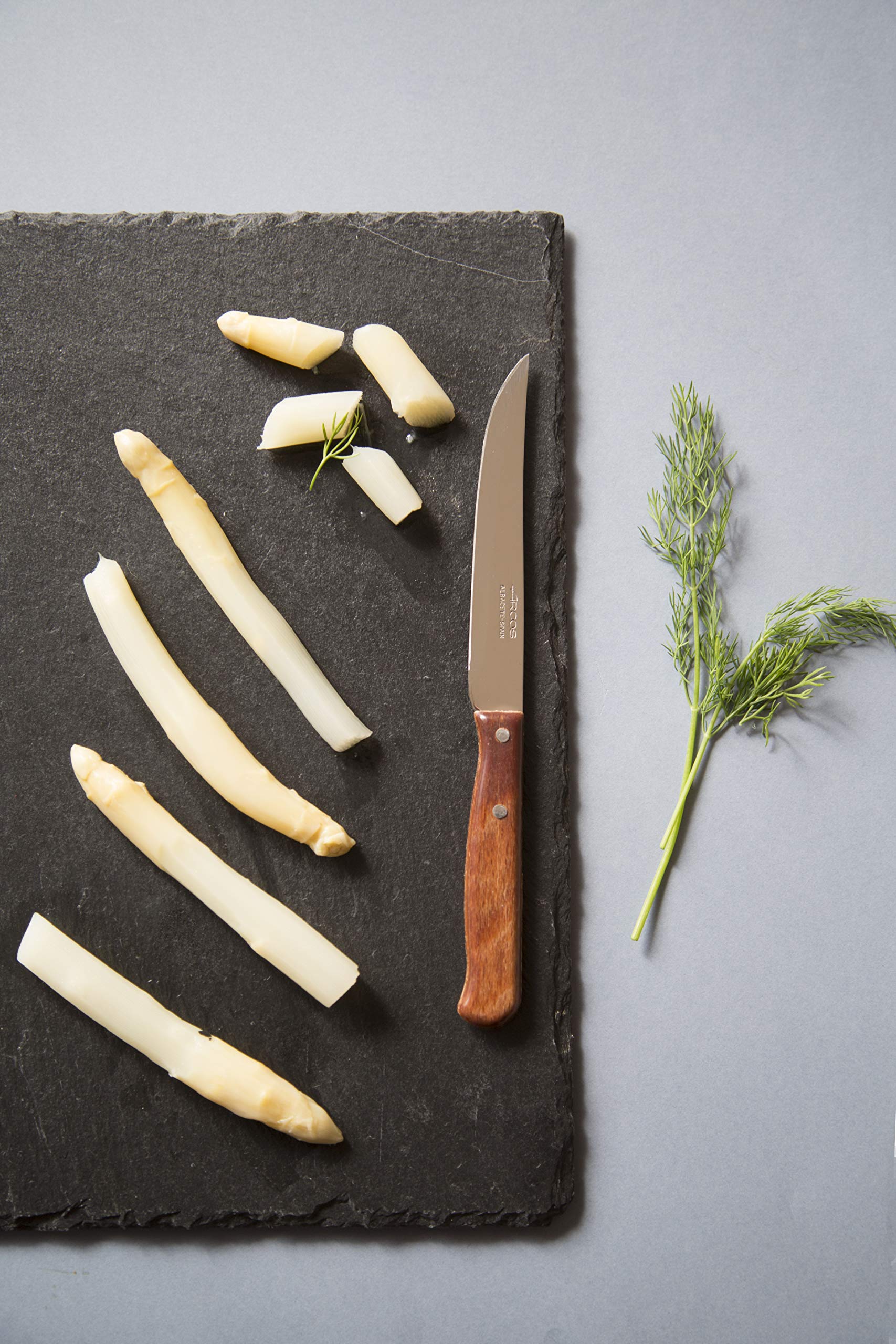 Coltello Da Verdure Arcos Serie Latina – Lama In Acciaio Inox NITRUM 105 Mm, Manico In Legno Compresso Marrone - 5