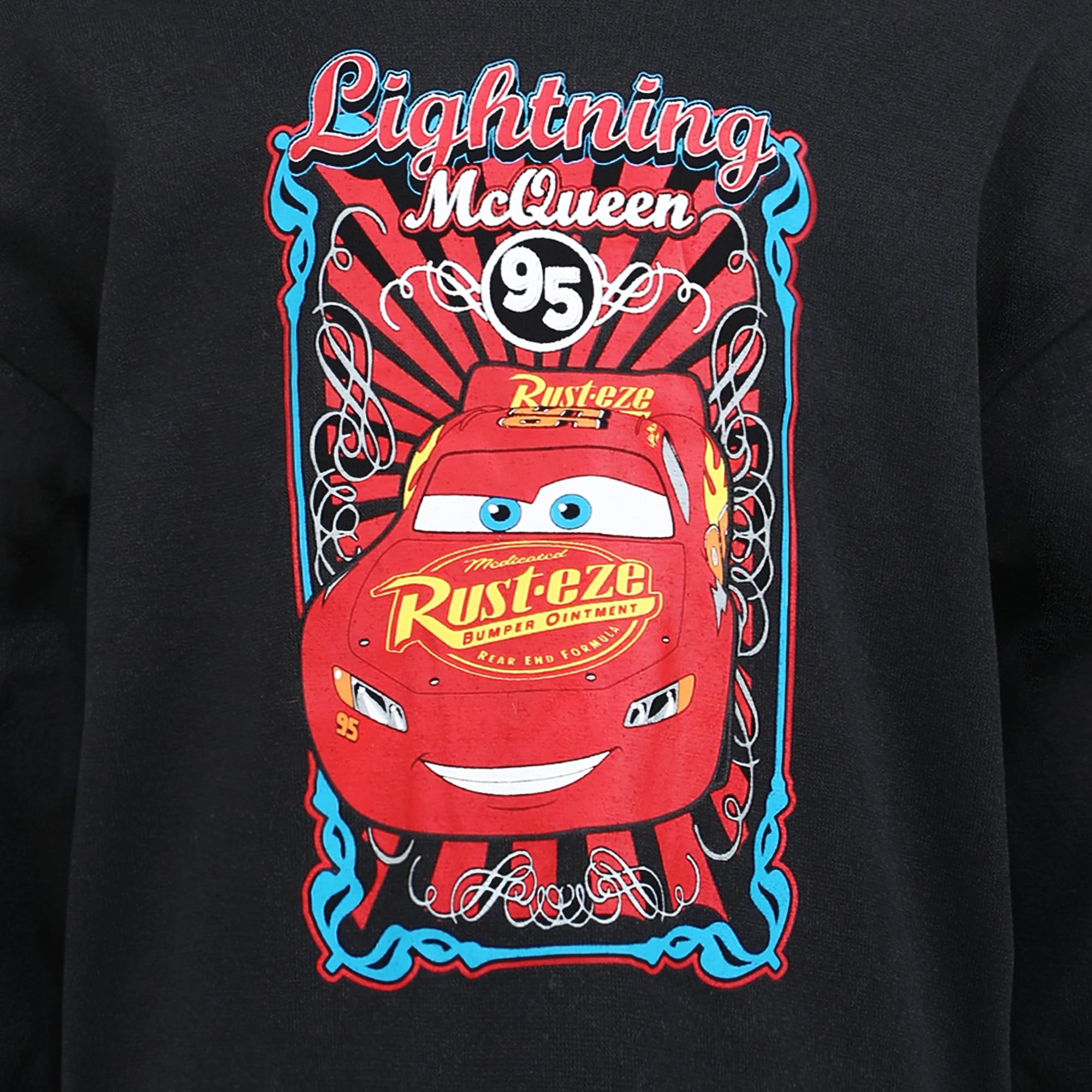 Disney Cars Lightning McQueen - Set di 2 felpe e pantaloni per bambini piccoli e grandi